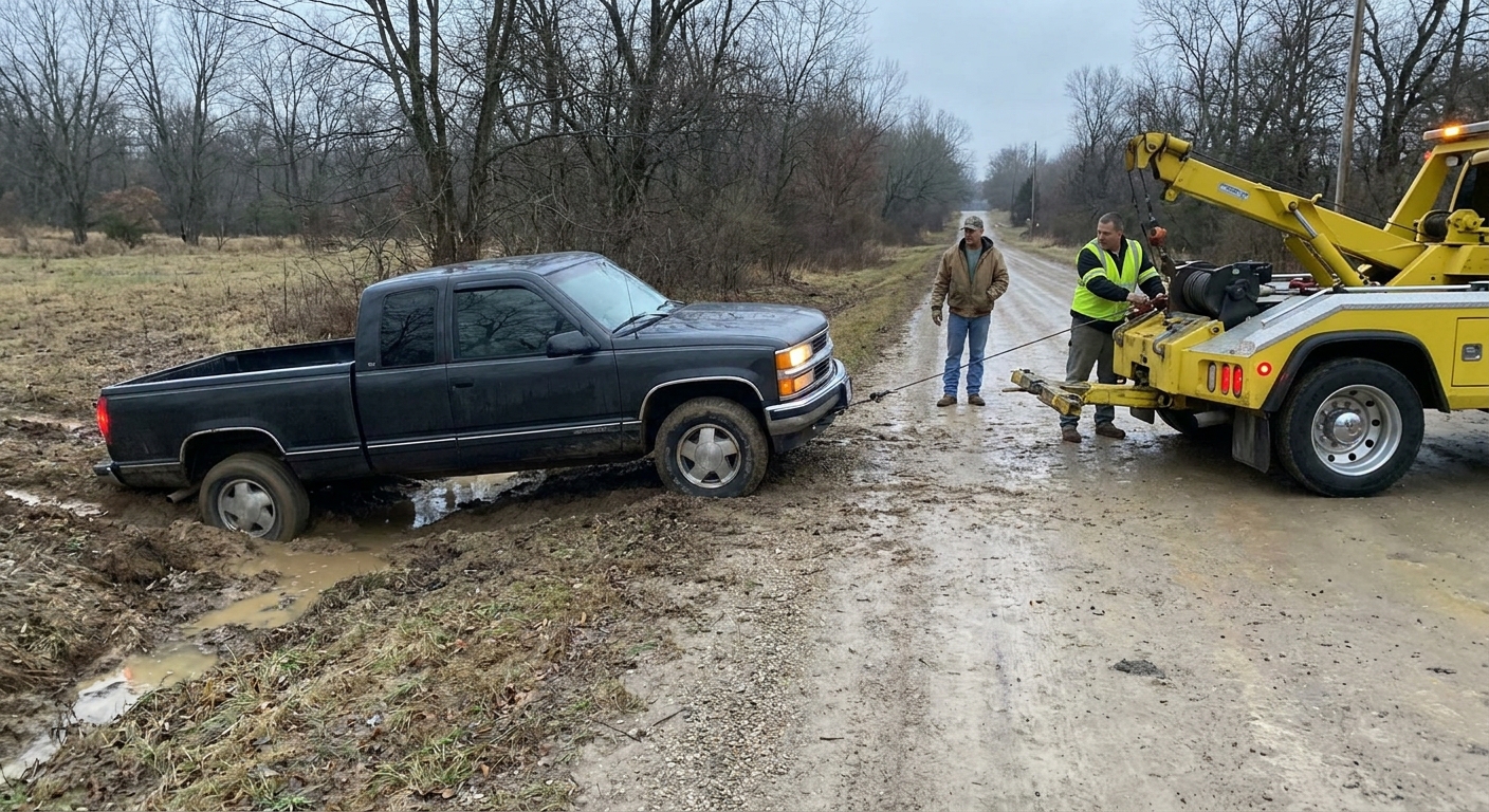 When Should You Call for a Winch Out Service in Neosho?